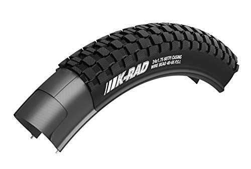 Mountain Bike Tyres : Kenda Unisex's K-Rad Mountain Tire, Black, 26X2.5
