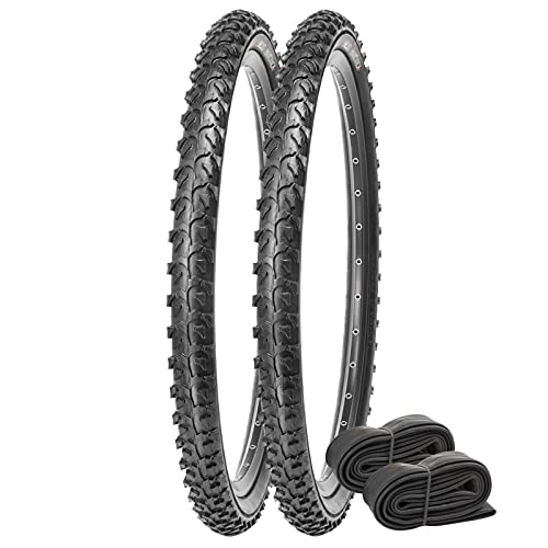 Mountain Bike Tyres : Kujo Hamovack 26" x 1.95 Bike Tyres with Presta Tubes (Pair)