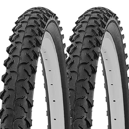 Mountain Bike Tyres : Laxzo ® Pair 20x1.95 Tyre ETRTO 53-406 for BMX MTB Mountain Bicycle or Kids Childs Bike Cycle with 20 x 1.95 inch Tyres (Pack of 2)