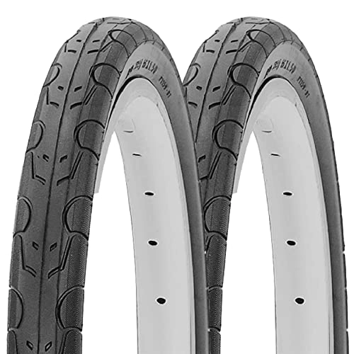 Mountain Bike Tyres : Laxzo ® Pair 700 x 35c Tyre ETRTO 37-622 for BMX MTB Mountain Bicycle or Kids Childs Bike Cycle with 700 x 35c inch Tyres (Pack of 2)