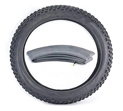 Mountain Bike Tyres : LSXLSD Bicycle Tire 20 Inch 4.0 Fat Tire Snowmobile Front Wheel Tire Beach Bicycle Wheel Mountain Bike Tire (Color : 20x4.0 1 Set) (Color : 20x4.0 1 Set)