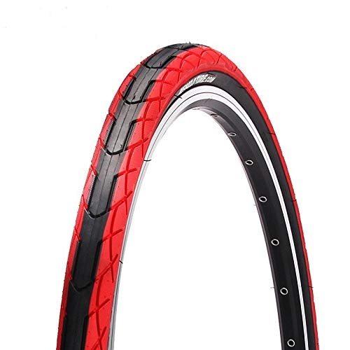Mountain Bike Tyres : LYQQQQ Folding Bicycle Tire 20x1-1 / 8 28-451 60TPI Road Mountain Bike Tires MTB Ultralight 245g Cycling Tyres 100 PSI (Color : Red)