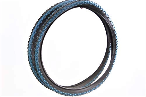 Mountain Bike Tyres : MAKE YOUR MTB LOOK EXCLUSIVE WITH THESE VERY SPECIAL BLUE TREAD MOUNTAIN BIKE TYRES 26 x 1.90 (559 48) HEAVY KNOBBLY TREAD (Pair Tyres + Inner Tubes)
