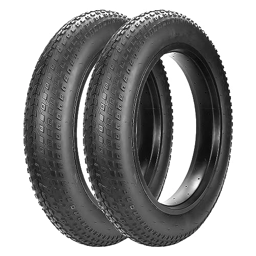 Mountain Bike Tyres : MAKELEN 2 Pack 26"x4" Fat Bike Tire Compatible Replacement Bicycle Tire for Mountain Snow and Beach Bike