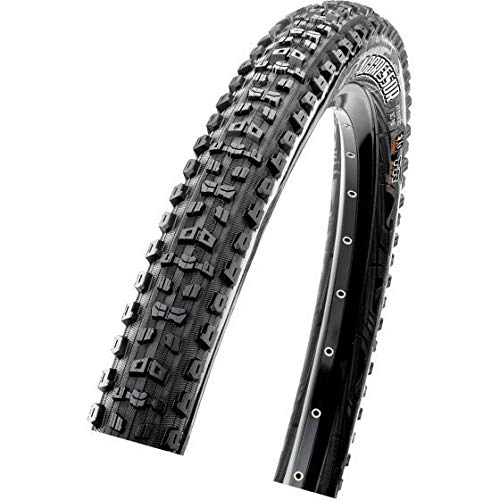Mountain Bike Tyres : Maxxis Aggressor Folding Dual Compound Tr / dd Tyre - Black, 27.5 x 2.50-Inch