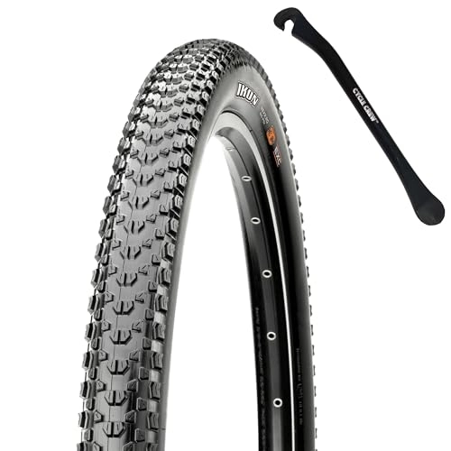 Mountain Bike Tyres : Maxxis Ikon 29"x2" 3C MaxxSpeed Mountain Bike Tire with EXO Puncture Protection Bundle with Cycle Crew Tire Lever