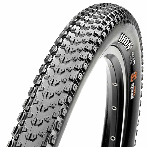 Mountain Bike Tyres : Maxxis Ikon Folding Dual Compound Silkshield / ebike Tyre - Black, 27.5 x 2.20-Inch