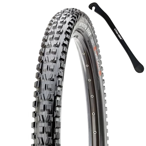 Mountain Bike Tyres : Maxxis Minion DHF 29x2.30 Mountain Bike Tire with DoubleDown Puncture Protection Bundle with Cycle Crew Tire Lever