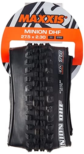 Mountain Bike Tyres : Maxxis Minion DHF Folding Dual Compound Exo / tr Tyre - Black, 27 x 2.3-Inch