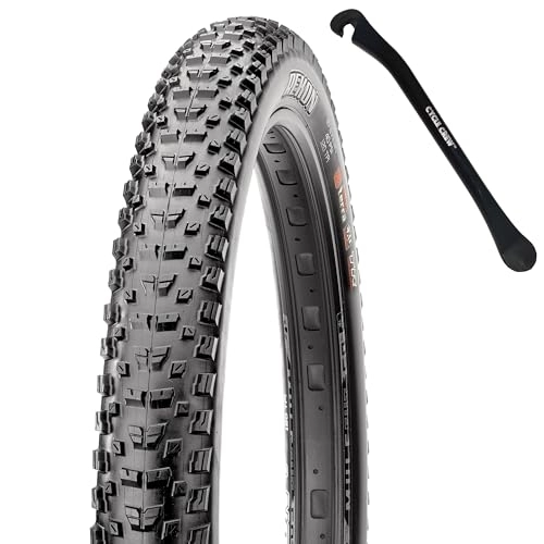 Mountain Bike Tyres : Maxxis Rekon 27.5x2.80 Mountain Bike Tire with EXO+ Puncture Protection Bundle with Cycle Crew Tire Lever