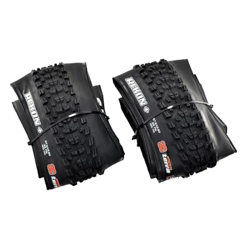 Mountain Bike Tyres : Maxxis REKON Plus M349 MTB Folding Tire TR EXO 3C MaxxTerra 27.5x2.80 Inches Tire, Black, 2 Tire, MX2003
