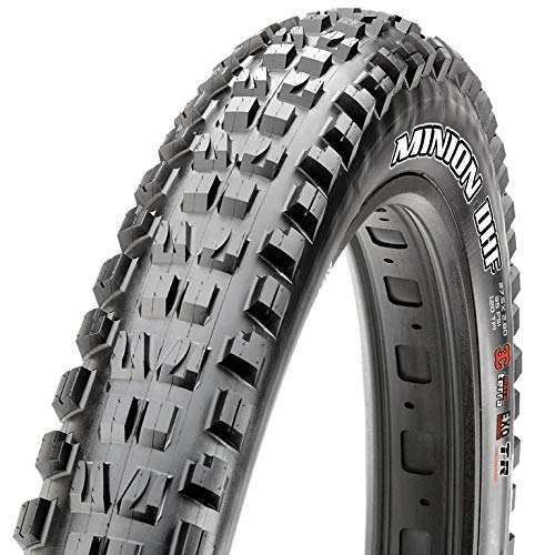 Mountain Bike Tyres : Maxxis Unisex – Adult Minion DHF+ TLR Foldable Tyre, Black, 1 Size
