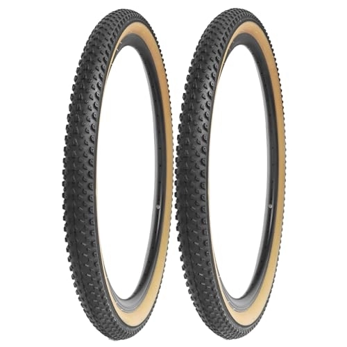 Mountain Bike Tyres : MEGHNA Pack of 2 MTB Bicycle Tyres Sheath Bicycle Tyres 27.5 x 2.125 Inches for Mountain Bike MTB with Brow Side Walls