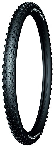 Mountain Bike Tyres : Michelin MTM304 Wild Grip'R Advanced Tubeless Tyre - Black / Grey, 26X2.10 Inch