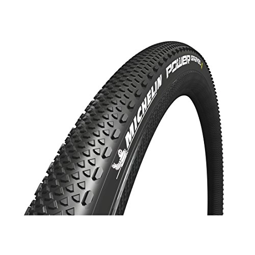 Mountain Bike Tyres : Michelin Unisex's TYRE POWER GRAVEL, Black, 700x33