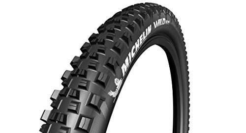 Mountain Bike Tyres : Michelin Unisex's TYRE WILD AM 27.5X2.60 COMPETITION LINE TS TLR, Black, 27.5x2.6
