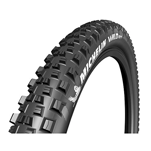 Mountain Bike Tyres : Michelin Unisex's TYRE WILD AM 27.5X2.60 PERFORMANCE LINE TS TLR, Black, 27.5x2.6