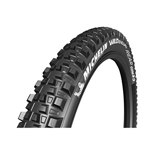 Mountain Bike Tyres : Michelin Unisex's TYRE WILD ENDURO 27.5X2.60 REAR GUM-X TS TLR, Black, 27.5x2.6