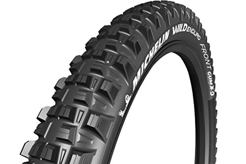 Mountain Bike Tyres : Michelin Unisex's TYRE WILD ENDURO 27.5X2.80 FRONT GUM-X TS TLR, Black, 27.5x2.8