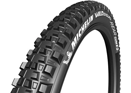 Mountain Bike Tyres : Michelin Unisex's TYRE WILD ENDURO 27.5X2.80 REAR GUM-X TS TLR Black, 27.5x2.8