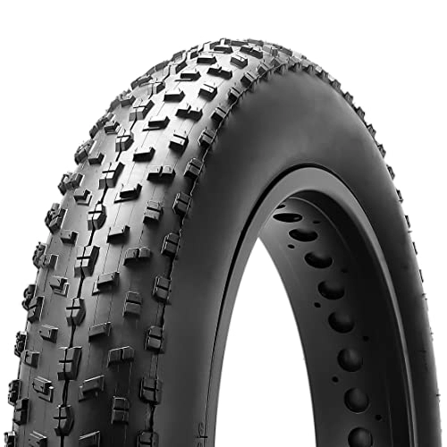 Mountain Bike Tyres : MOHEGIA Fat Tire, 26 x 4.0 inch Fat Bike Tire, Folding Bead Electric Bike Tires, Compatible Wide Mountain Snow Bicycle