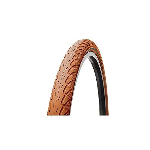 Mountain Bike Tyres : Motodak Tire Mountain Bike 26x1.75 Tr Deli City Brown Vintage Anti-puncture (Stop-Puncture) (47-559)