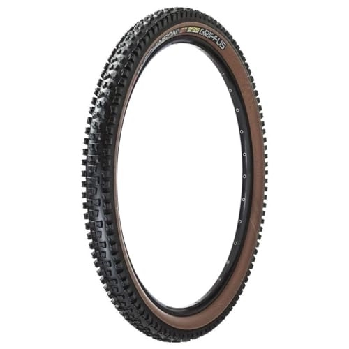 Mountain Bike Tyres : Motodak Unisex – Adult Mountain Bike Tyres 27.5 x 2.50 Ts Hutchinson Griffus Panzer Skin 66 Tpi Tub. Ready Black / Brown 980 G