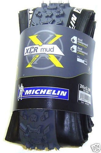Mountain Bike Tyres : Mountain Bike Tyre Michelin XCR Mud, 52-559, 26x 2.00Foldable folded New