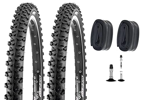 Mountain Bike Tyres : P4B 2 x 26 inch bicycle tyres (26 x 1.95) - for mountain bike, ETRTO 50-559, ATB and MTB tyres 26 inches