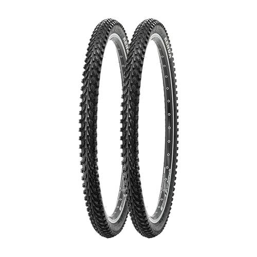Mountain Bike Tyres : P4B | 2 x 26 inch bicycle tyres | Very good grip in all situations | 26 x 2.10, 54-559 | For mountain bike | Bicycle jacket | In black