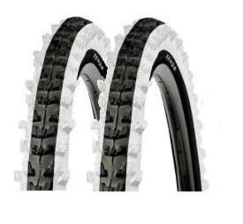 Mountain Bike Tyres : P4B | 2 x 26 inch tyres for your MTB | 50-559 | 26 x 1.95 | robust bicycle tyres