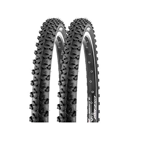 Mountain Bike Tyres : P4B 2X 24 Inch Bicycle Tyres for Mountain Bike + All-Terrain Bike 24 x 1.95 50-507 Bicycle Coat Black