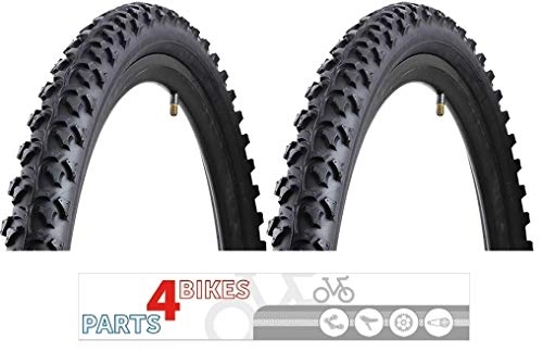 Mountain Bike Tyres : P4B 2X 26-inch MTB / ATB tyres 26 x 2.10 54-559 For off-road bike tyres Mountain bike tyres All terrain bike tyres Black