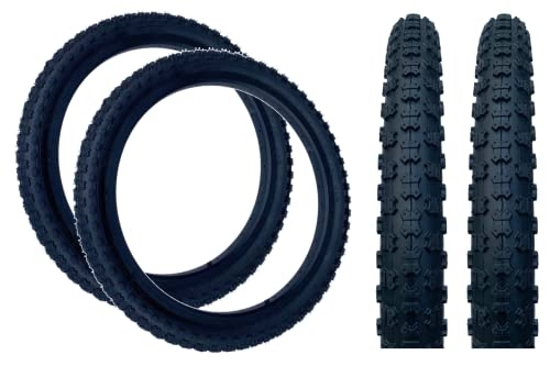 Mountain Bike Tyres : PAIR Baldy's 20 x 2.125 BLACK Kids BMX / Mountain Bike Tyres