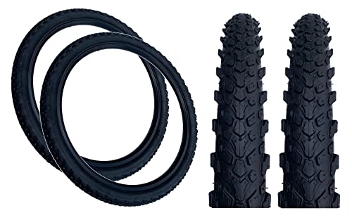 Mountain Bike Tyres : PAIR Baldy's 26" x 2.10 Mountain Bike MTB Off Road Chunky Tyres