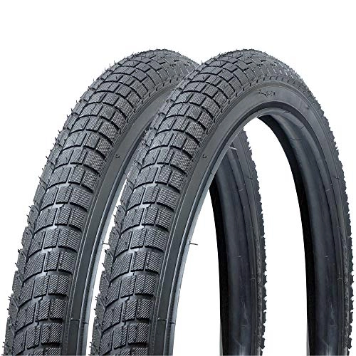 Mountain Bike Tyres : Pair of Fincci Tyre Tyres for BMX or Kids Childs Bike Bicycle 20 x 1.95 53-406