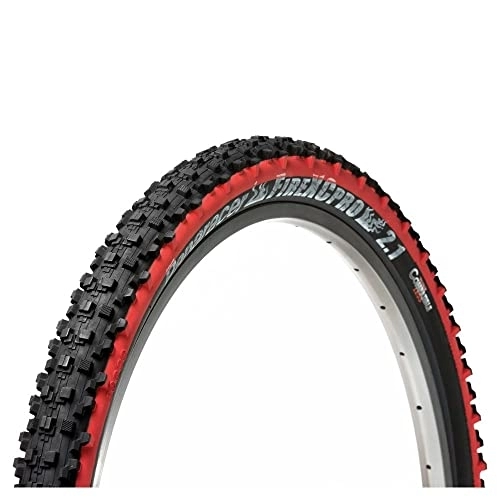 Mountain Bike Tyres : Panaracer Adult Panaracer Fire XC Wired MTB Tyre - Black / Red, 26 x 2.1 Inch