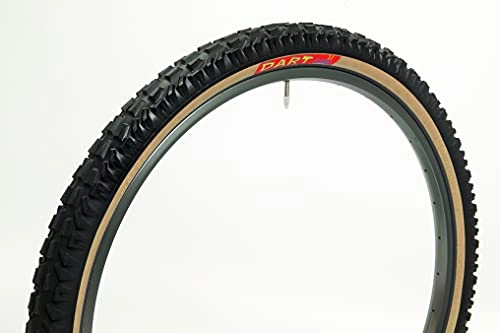 Mountain Bike Tyres : Panaracer Dart Classic Folding Tyre : Black / Amber, 26 x 2.10