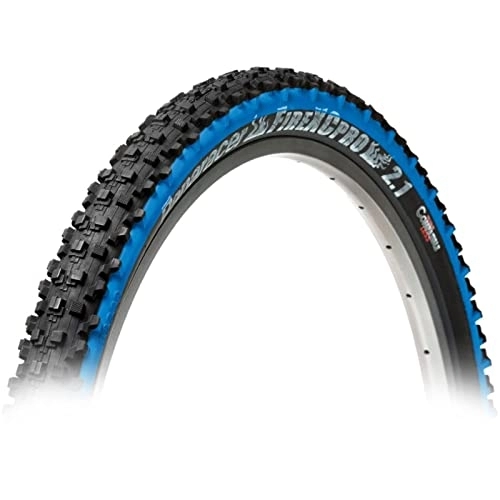 Mountain Bike Tyres : Panaracer Fire XC Pro TLC Folding MTB Tyre: Black / Blue, 26 x 2.10