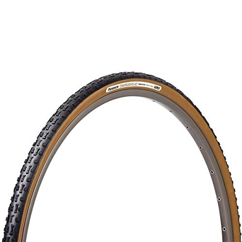 Mountain Bike Tyres : Panaracer GravelKing AC TLC Folding Tyre : Black / Brown, 700 x 35c