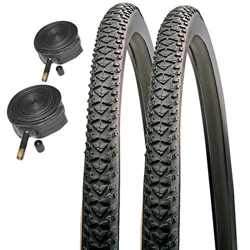 Mountain Bike Tyres : Raleigh CST T1506 Pioneer 700 x 38c Hybrid Road Bike Tyres with Schrader Tubes (Pair)