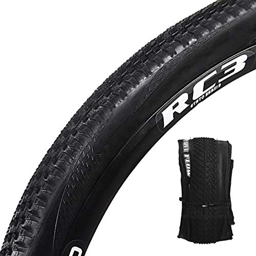 Mountain Bike Tyres : RANRANHOME Mountain Bike Replacement Tire, Folding MTB Performance Tires 60TPI Bicycle Wheel Clincher Tire, Non-Slip Anti-Puncture Resistant Low Rolling Resistance Lightweight Off-Road Tires, 26x1.95
