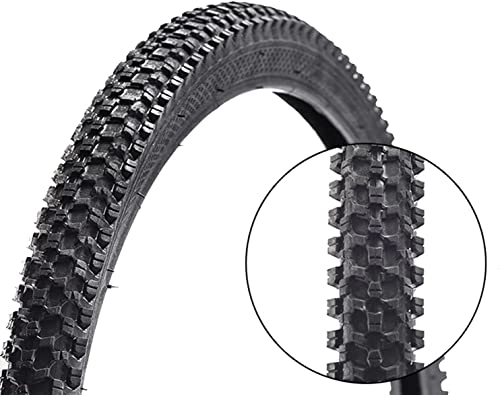 Mountain Bike Tyres : Replacement Bike Tire Foldable Durable Mountain / Standard Bike Tire, 22 / 24 / 26x1.75 / 1.95 inch, Black