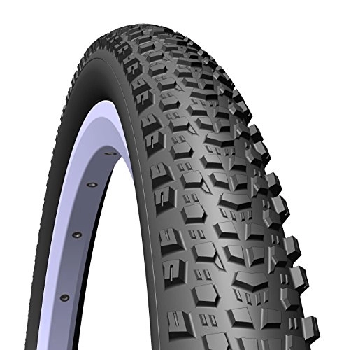 Mountain Bike Tyres : Rubena 1 PAIR of Mitas Scylla Top Design MTB & Cross Country Elite Level Tyre, 26 x 2.25 (57-559), black / grey lines (Pair of Tyres).