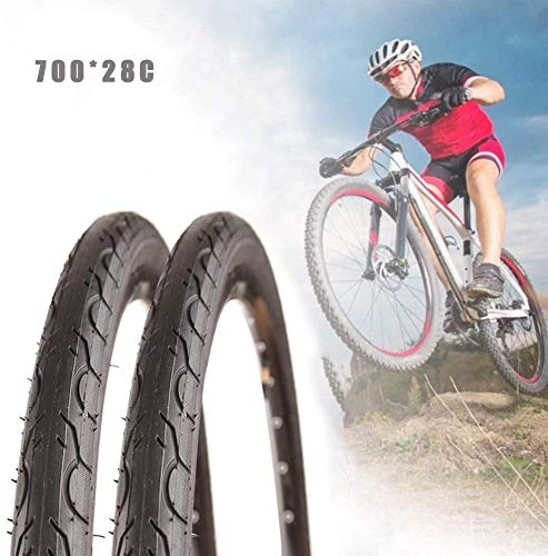 Mountain Bike Tyres : RZiioo 700 * 28C Bicycle Tyres - Mountain Bike - Folding Bike Tire, Practical Tyre Bike Accessories(2Pcs)