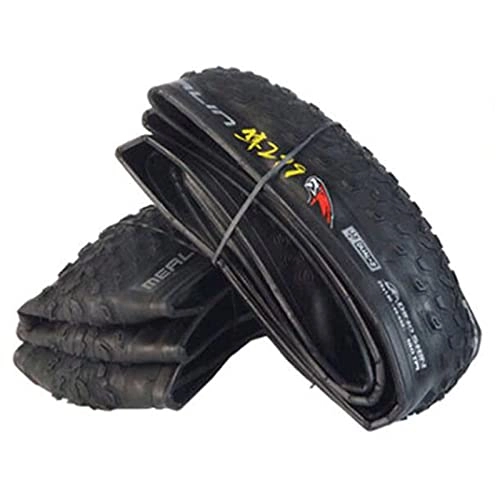 Mountain Bike Tyres : SAJDH 26 * 1.95 Bicycle Tires, Foldable, Puncture-Proof Mountain Bike Tires, Suitable for All Terrains, Drainage, Non-Slip And Durable, 2 Pieces