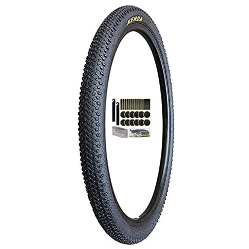 Mountain Bike Tyres : SAJDH Mountain Bike Tires 24 / 26 * 1.95, with 24 Bicycle Tire Repair Kits, Bicycle Off-Road Tires, 1 Piece, 24 * 1.95