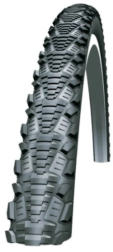 Mountain Bike Tyres : Schwalbe CX Comp 700X38C Wired Tyre with Puncture Protection Reflective S / Wall 550g (40-622) - Black