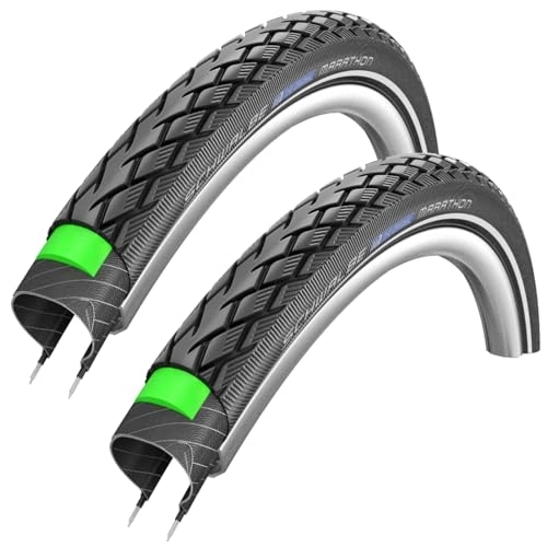 Mountain Bike Tyres : Schwalbe Marathon 26" x 2.0 Mountain Bike Tyres (Pair)