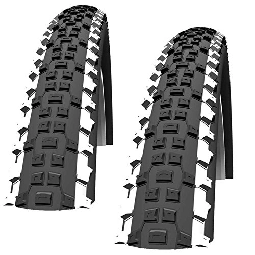 Mountain Bike Tyres : Schwalbe Rapid Rob 26 x 2.25" Mountain Bike Tyres with White Stripe (Pair)